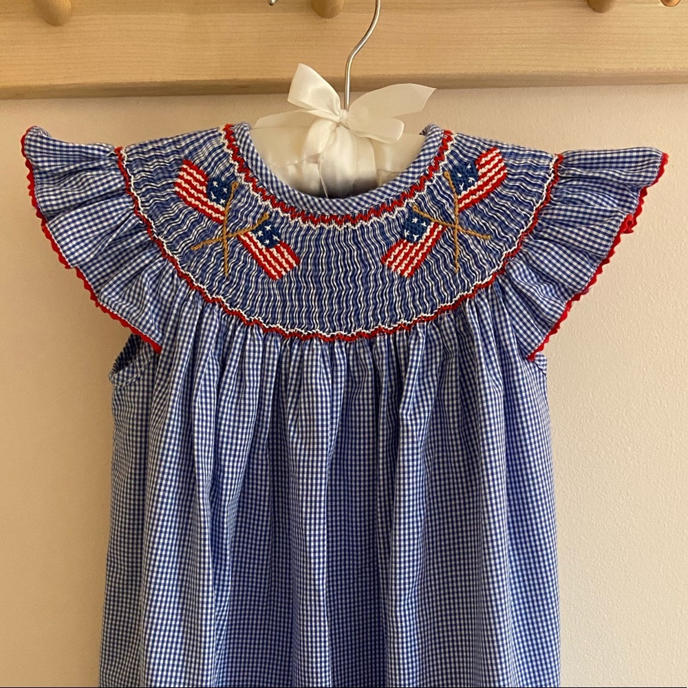 Velani Classics Smocked Flag Dress Size 2